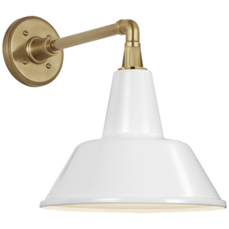 Academy Barn Light LED Barn Light in Hand-Rubbed Antique Brass (268|TOB 2811HAB/S1-WHT)