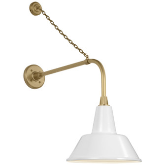 Academy Barn Light LED Barn Light in Hand-Rubbed Antique Brass (268|TOB 2810HAB/S1-WHT)