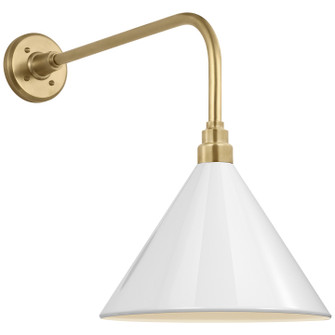 Academy Barn Light LED Barn Light in Hand-Rubbed Antique Brass (268|TOB 2809HAB/S11-WHT)