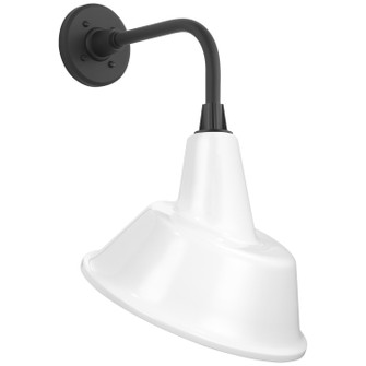 Academy Barn Light LED Barn Light in Matte Black (268|TOB 2808MBK/S3-WHT)