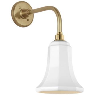 Academy Barn Light LED Barn Light in Hand-Rubbed Antique Brass (268|TOB 2808HAB/S8-WHT)