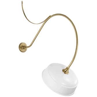 Academy Barn Light LED Barn Light in Hand-Rubbed Antique Brass (268|TOB 2807HAB/S7-WHT)