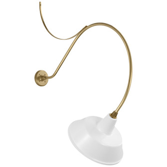 Academy Barn Light LED Barn Light in Hand-Rubbed Antique Brass (268|TOB 2807HAB/S2-WHT)