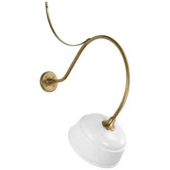 Academy Barn Light LED Barn Light in Hand-Rubbed Antique Brass (268|TOB 2806HAB/S6-WHT)