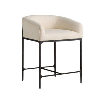 Osbourne Counter Stool in Oxford White/Blackened Iron (314|FSI32)