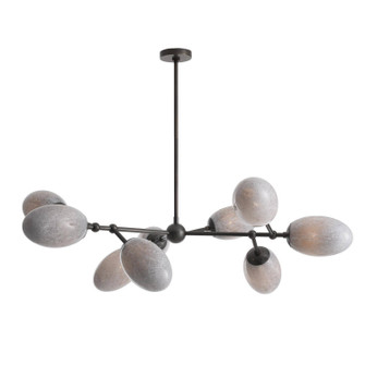 Celeste Nine Light Chandelier in Glacier Swirl/English Bronze (314|DLC48)
