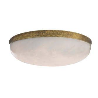 Elara LED Flush Mount in White/Antique Brass (314|DFC33)