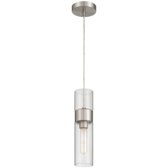 Nash LED Pendant in Brushed Steel (18|52009LEDDLP-BS/CLR)