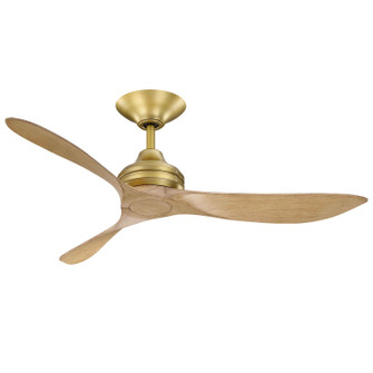 Aviara Coastal 52'' Ceiling Fan in Brushed Satin Brass (26|FPD6727BSMNM)