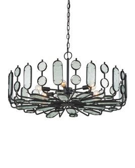 Ettore Six Light Chandelier in Clear / Blacksmith (142|9000-1445)