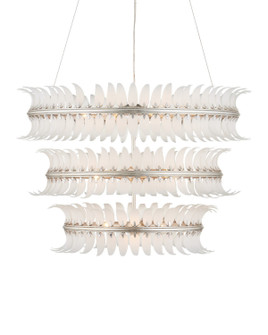 Capheira 12 Light Chandelier in Frosted / Contemporary Silver Leaf / Contemporary Silver (142|9000-1431)