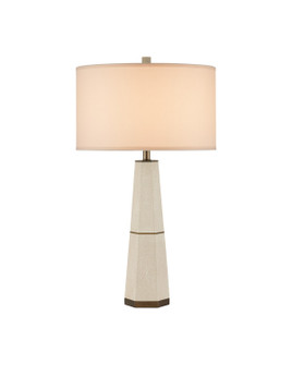 Galuchat One Light Table Lamp in Ivory Faux Shagreen / Brass (142|6000-1082)