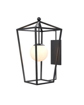 Denison One Light Wall Sconce in Midnight / Frosted White (142|5500-0061)