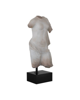 Cyprus Torso on Metal Stand in Antique Off-White / Black (142|1200-1086)