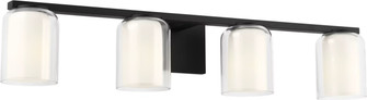 Holden Four Light Vanity in Midnight Black (454|SCDJVN132MBKBCGMG)