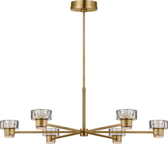 Holsted LED Chandelier in Estate Brass (454|SCCHCCH10427EBSCPG)