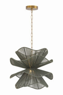Amanda One Light Chandelier in Patina Brass (428|H1084701S-PBR)