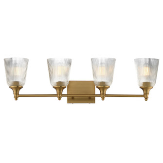 Julip Four Light Bath Vanity in Natural Aged Brass (16|21544CRNAB)