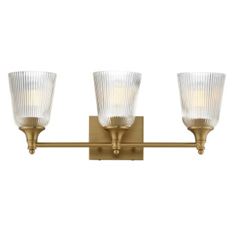 Julip Three Light Bath Vanity in Natural Aged Brass (16|21543CRNAB)