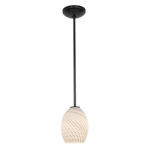 Brandy FireBird LED Pendant in Oil Rubbed Bronze (18|28023-3R-ORB/WHTFB)