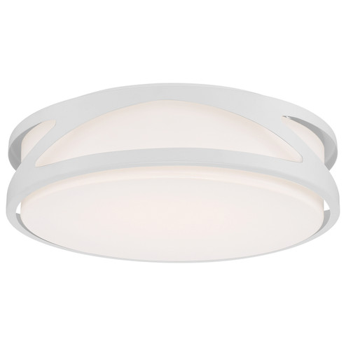 Lucia LED Flush Mount in White (18|49990LEDD-WH/ACR)