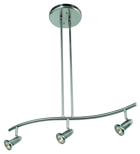 Cobra Three Light Pendant in Brushed Steel (18|52205-BS)