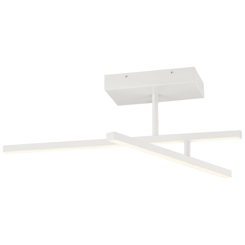 Duo LED Semi-Flush Mount in Matte White (18|63077LEDD-MWH/ACR)