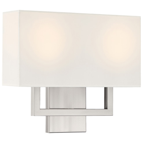 Mid Town LED Wall Sconce in Brushed Steel (18|64062LEDDLP-BS/WH)