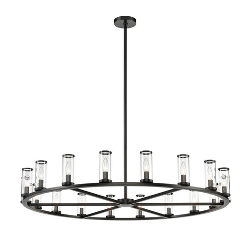 Revolve 18 Light Chandelier in Clear Glass/Urban Bronze (452|CH309018UBCG)