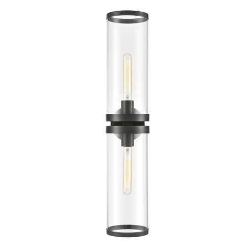 Revolve II Two Light Bathroom Fixture in Clear Glass/Urban Bronze (452|WV311602UBCG)
