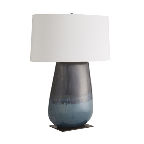 Deagan One Light Table Lamp in Gunmetal & Teal Reactive (314|17367-943)