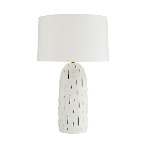 Grotto One Light Lamp in White Stained Crackle (314|17843-273)
