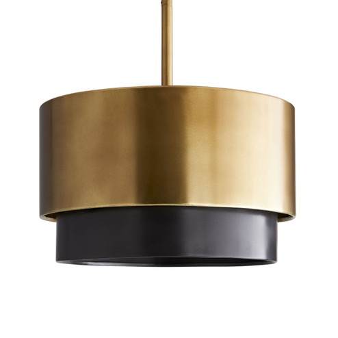 Nolan Three Light Pendant in Antique Brass (314|44906)