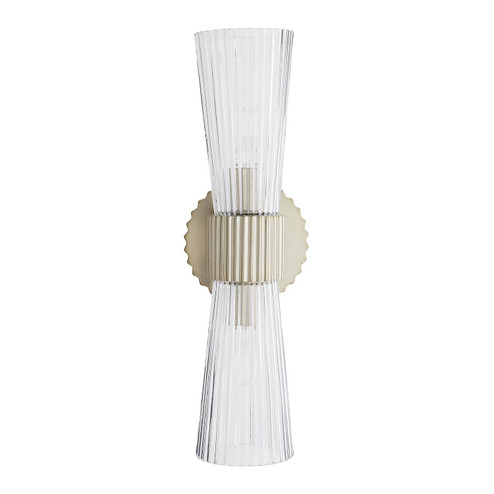Whittier Two Light Wall Sconce in Fluted Clear (314|49255)