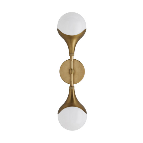 Augustus Two Light Wall Sconce in Antique Brass (314|49637)
