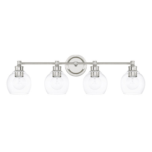 Mid Century Four Light Vanity in Polished Nickel (65|121141PN-426)