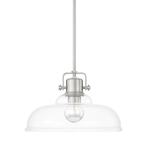 Jack One Light Pendant in Brushed Nickel (65|319911BN)