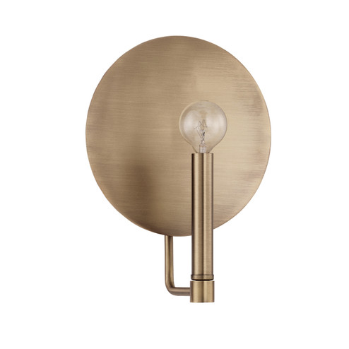 Wells One Light Wall Sconce in Aged Brass (65|627711AD)