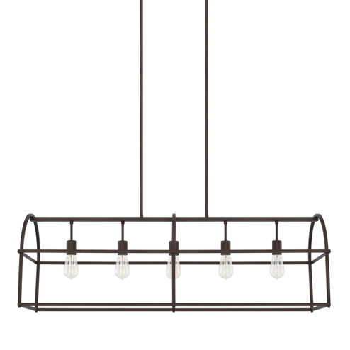 Aubrey Five Light Island Pendant in Bronze (65|825751BZ)