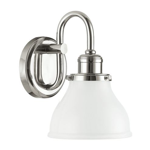 Baxter One Light Wall Sconce in Polished Nickel (65|8301PN-128)