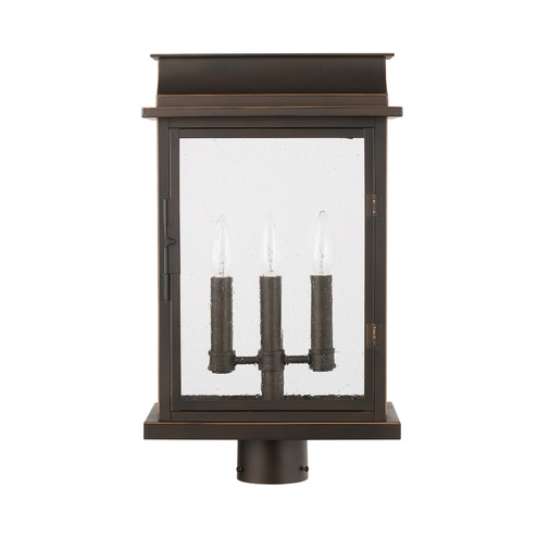 Bolton Three Light Outdoor Post Lantern in Oiled Bronze (65|936832OZ)