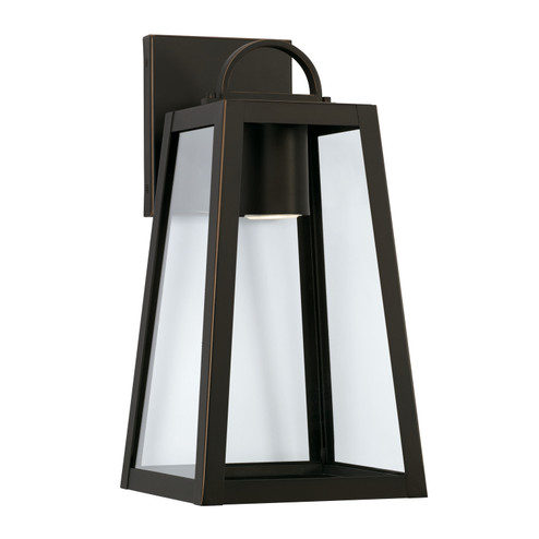 Leighton One Light Outdoor Wall Lantern in Oiled Bronze (65|943711OZ-GL)