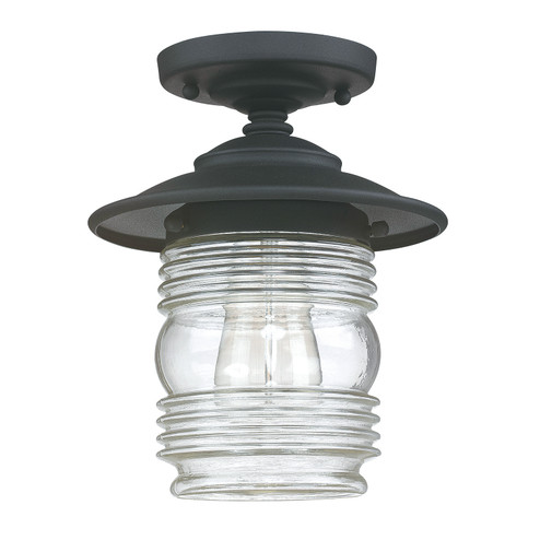 Creekside One Light Outdoor Flush Mount in Black (65|9677BK)