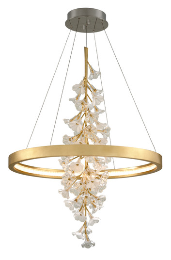 Jasmine LED Chandelier in Gold Leaf (68|268-72)