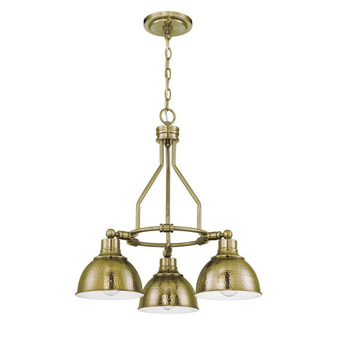 Timarron Three Light Chandelier in Legacy Brass (46|35923-LB)