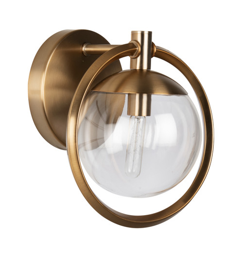 Piltz One Light Vanity in Satin Brass (46|45501-SB)