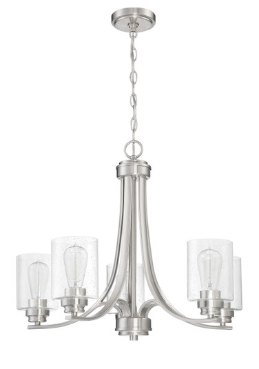 Bolden Five Light Chandelier in Brushed Polished Nickel (46|50525-BNK)