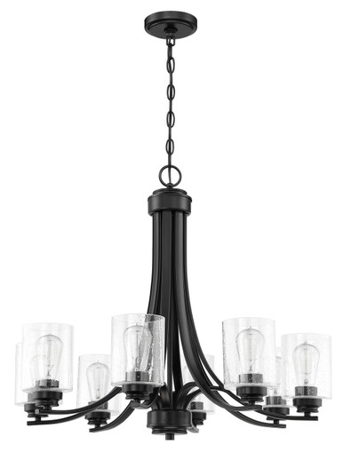 Bolden Eight Light Chandelier in Flat Black (46|50528-FB)