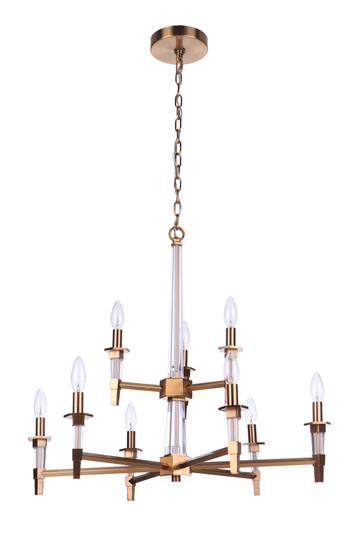 Tarryn Nine Light Chandelier in Satin Brass (46|53229-SB)
