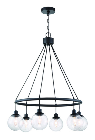 Que Six Light Chandelier in Flat Black (46|53326-FB)